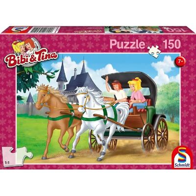 Schmidt Spiele - Bibi & Tina Kutschfahrt - 150 bitar - Puzzle Schmidt Spiele - Bibi & Tina Kutschfahrt - 150 bitar - Puzzle
