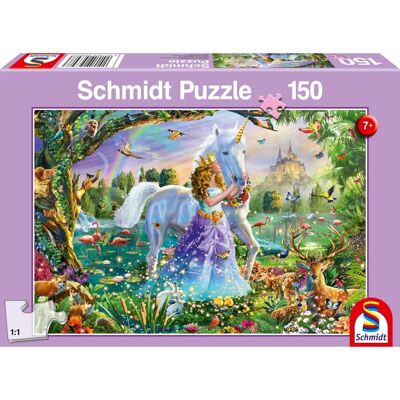 Puzzle Licorne Rose Schmidt - Puzzle de 150 pièces Puzzle Licorne Rose Schmidt - Puzzle de 150 pièces