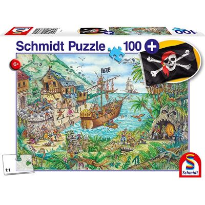 Schmidt Pirate cove - Puzzle dans la Baie des Pirates 100 Pièces Schmidt Pirate cove - Puzzle dans la Baie des Pirates 100 Pièces