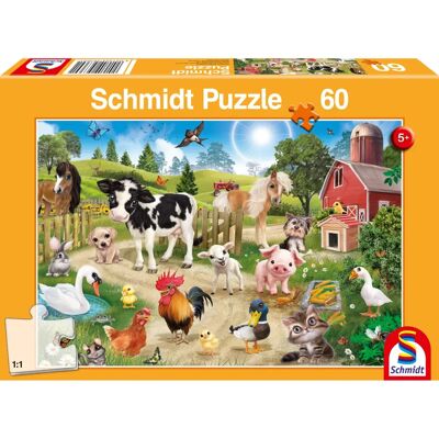 Animal Club Animales de la Granja Puzzle - 60 Piezas Animal Club Animales de la Granja Puzzle - 60 Piezas