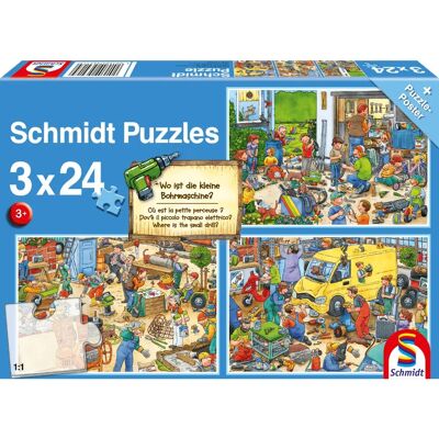 Rompecabezas infantil Schmidt 56417 - 3x24 Piezas Rompecabezas infantil Schmidt 56417 - 3x24 Piezas