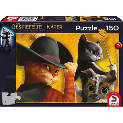 Schmidt Puzzle - Der gestiefelte Kater, Buntes Konturpuzzle für Kinder Schmidt Puzzle - Der gestiefelte Kater, Buntes Konturpuzzle für Kinder