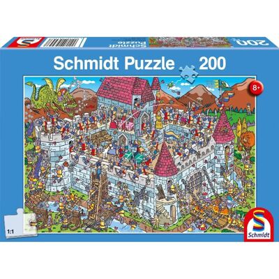 Schmidt Ridderslot Puzzel - 200 Stukjes Schmidt Ridderslot Puzzel - 200 Stukjes