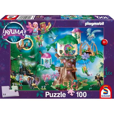 Schmidt Puzzle Playmobil Ayuma - La forêt enchantée des fées - 100 pièces Schmidt Puzzle Playmobil Ayuma - La forêt enchantée des fées - 100 pièces