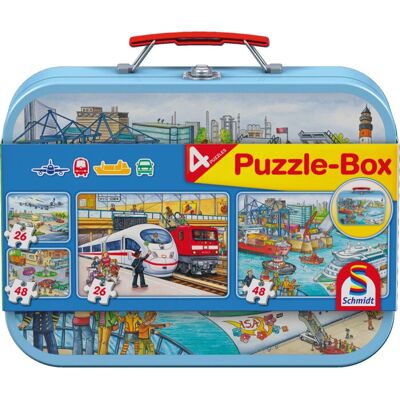 Puzzle Trasporto 4in1 Schmidt - Mezzi di trasporto Puzzle Trasporto 4in1 Schmidt - Mezzi di trasporto