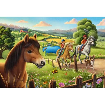 Schmidt Spiele 56519 - Puzzle Chevaux Favoris 3x48 pièces Schmidt Spiele 56519 - Puzzle Chevaux Favoris 3x48 pièces