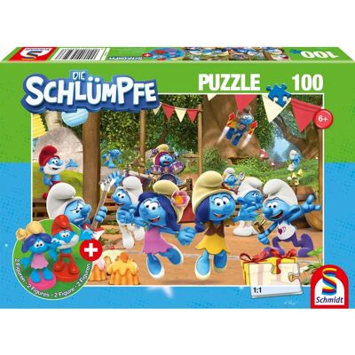 Rompecabezas infantil Schmidt 56523 - Los Pitufos 100 piezas con complemento Rompecabezas infantil Schmidt 56523 - Los Pitufos 100 piezas con complemento