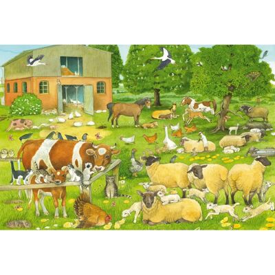 Schmidt Spiele 56528 Puzzel - Dierenfamilie op de Boerderij Schmidt Spiele 56528 Puzzel - Dierenfamilie op de Boerderij