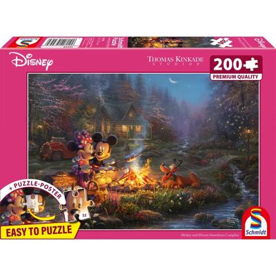 Schmidt Spiele Disney Mickey & Minnie Puzzle - 200 Stück - Umweltfreundlich Schmidt Spiele Disney Mickey & Minnie Puzzle - 200 Stück - Umweltfreundlich