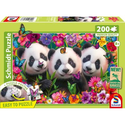 Schmidt Pussel - Panda Trio - 200 delar - Djur Schmidt Pussel - Panda Trio - 200 delar - Djur