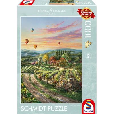 Puzzle de 1000 pièces Schmidt Kinkade Vallée Paisible Vignoble - Paysage - Publicité Puzzle de 1000 pièces Schmidt Kinkade Vallée Paisible Vignoble - Paysage - Publicité