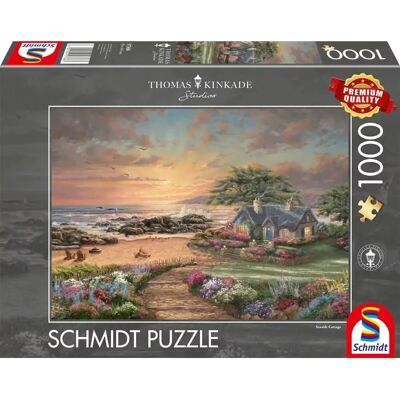 Schmidt Spiele Thomas Kinkade: Seaside Cottage 1000-Piece Puzzle - Jigsaw Puzzle Schmidt Spiele Thomas Kinkade: Seaside Cottage 1000-Piece Puzzle - Jigsaw Puzzle