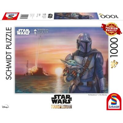 Schmidt Thomas Kinkade Disney Star Wars Mandalorian Puzzle - 1000 Teile Schmidt Thomas Kinkade Disney Star Wars Mandalorian Puzzle - 1000 Teile