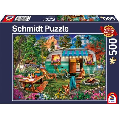 Schmidt Puzzle - Camper Romantik - 500 Teile Puzzle Schmidt Puzzle - Camper Romantik - 500 Teile Puzzle