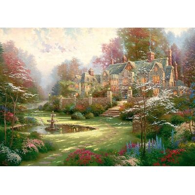 Puzzle Schmidt Spiele Kinkade Gardens Spring Gate 2000 Puzzle Schmidt Spiele Kinkade Gardens Spring Gate 2000