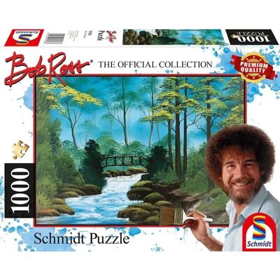 Schmidt Bob Ross 1000dílné puzzle - Umění - Prémiová kvalita Schmidt Bob Ross 1000dílné puzzle - Umění - Prémiová kvalita