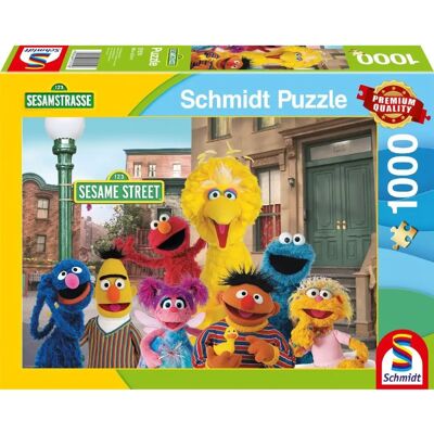 Schmidt Sesame Street 1000 Bits Pussel - Färgglad och Utmanande Schmidt Sesame Street 1000 Bits Pussel - Färgglad och Utmanande