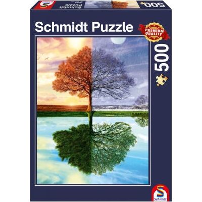 Schmidt Seizoenen Boom Puzzel - 500 Stuk, vanaf 12+ Schmidt Seizoenen Boom Puzzel - 500 Stuk, vanaf 12+
