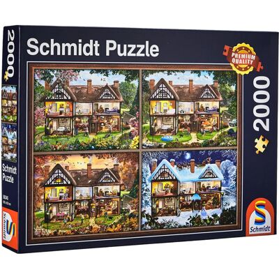 Schmidt Huis van Vier Seizoenen Puzzel - 2000 stukken Schmidt Huis van Vier Seizoenen Puzzel - 2000 stukken