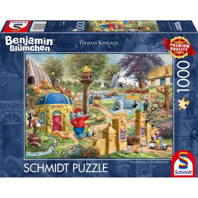 Puzzle Schmidt Benjamin Blümchen - 1000 dílků - Zoo scéna Puzzle Schmidt Benjamin Blümchen - 1000 dílků - Zoo scéna