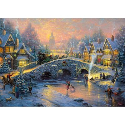 Schmidt Spiele Kinkade Vánoční Duch Puzzle - 1000 Dílů Schmidt Spiele Kinkade Vánoční Duch Puzzle - 1000 Dílů
