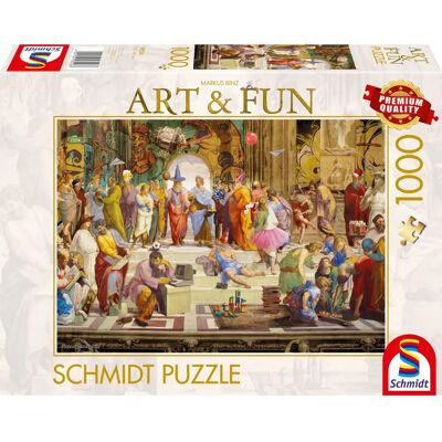 Schmidt Spiele Marcus Binz Škola Athén 1000 Dílů Puzzle Schmidt Spiele Marcus Binz Škola Athén 1000 Dílů Puzzle
