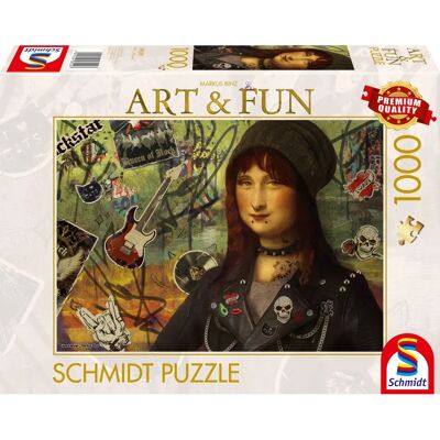Schmidt Art & Fun Mona Lisa Markus Binz 1000-Piece Puzzle Schmidt Art & Fun Mona Lisa Markus Binz 1000-Piece Puzzle