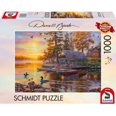 Puzzle Schmidt Darrell Bush Přístaviště s kanoemi - 1000 dílků Puzzle Schmidt Darrell Bush Přístaviště s kanoemi - 1000 dílků