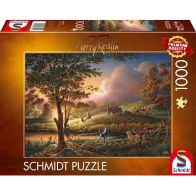 Schmidt Redlin: Sole Dorato sui Campi Maturi Puzzle - Puzzle Schmidt Redlin: Sole Dorato sui Campi Maturi Puzzle - Puzzle