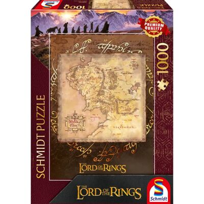 Schmidt Il Signore degli Anelli Puzzle Terra di Mezzo - 1000 Pezzi Schmidt Il Signore degli Anelli Puzzle Terra di Mezzo - 1000 Pezzi