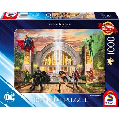 Schmidt Kinkade DC Hall of Justice Puzzel - 1000 Stukjes Schmidt Kinkade DC Hall of Justice Puzzel - 1000 Stukjes