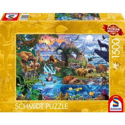 Schmidt Spiele Panorama zvířat 1500 dílků Schmidt Spiele Panorama zvířat 1500 dílků