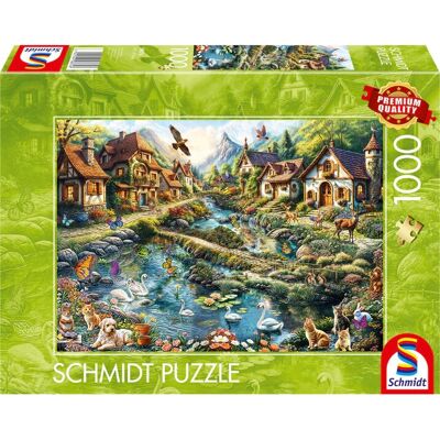 Schmidt Spiele 58874 Puzzle - Krajina - 1000 kusů Schmidt Spiele 58874 Puzzle - Krajina - 1000 kusů