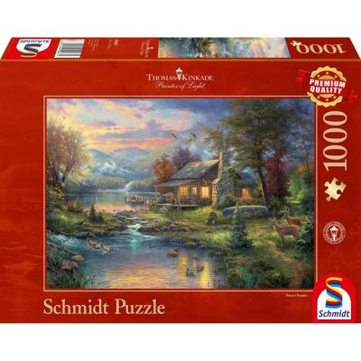 Schmidt Spiele Thomas Kinkade: Paradiso Naturale Puzzle 1000 Pezzi - Puzzle Schmidt Spiele Thomas Kinkade: Paradiso Naturale Puzzle 1000 Pezzi - Puzzle