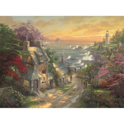 Schmidt Spiele Thomas Kinkade Das Dorf Leuchtturm Puzzle - 3000 Teile Schmidt Spiele Thomas Kinkade Das Dorf Leuchtturm Puzzle - 3000 Teile