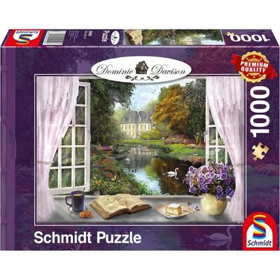 Schmidt Uitzicht op de kasteeltuin - Puzzel Schmidt Uitzicht op de kasteeltuin - Puzzel