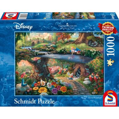Schmidt Alice in Wonderland Kinkade Puzzle - 1000 Pieces Schmidt Alice in Wonderland Kinkade Puzzle - 1000 Pieces