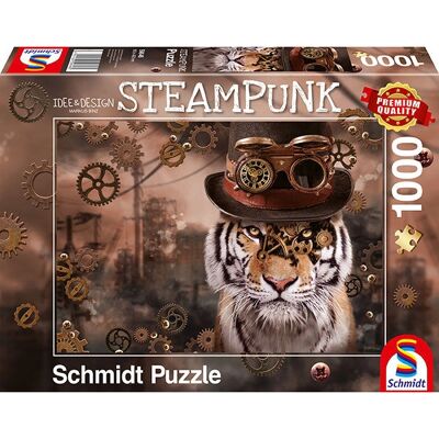 Schmidt Spiele Markus Binz: Puzzle Tigre Steampunk - Animali Schmidt Spiele Markus Binz: Puzzle Tigre Steampunk - Animali