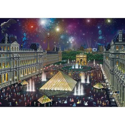 Puzzle Fuochi d'Artificio al Louvre - 1000 pezzi Puzzle Fuochi d'Artificio al Louvre - 1000 pezzi