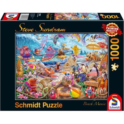 Schmidt Steve Sundram: Beach Mania Puzzle da 1000 Pezzi Schmidt Steve Sundram: Beach Mania Puzzle da 1000 Pezzi