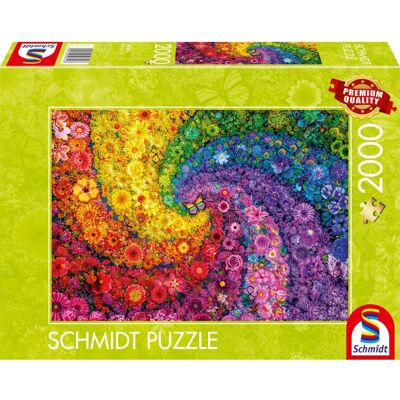 Schmidt Buntige Blumenwirbel Puzzle - Puzzles Schmidt Buntige Blumenwirbel Puzzle - Puzzles
