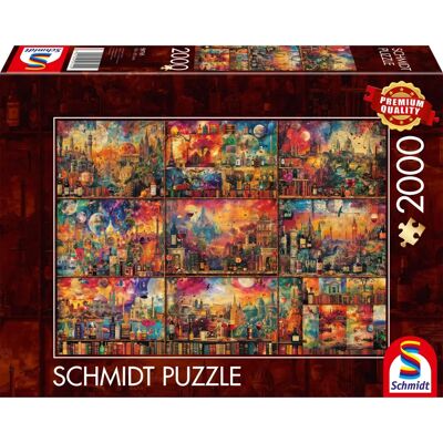 Puzzle Schmidt - 2000 Elementów - Kolaż Krajobrazowy Puzzle Schmidt - 2000 Elementów - Kolaż Krajobrazowy
