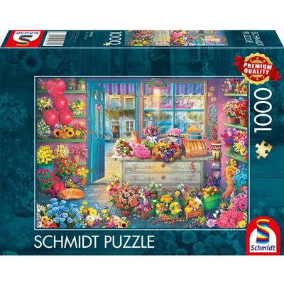 Barevná Květinářská Puzzle - 1000 Dílů Barevná Květinářská Puzzle - 1000 Dílů