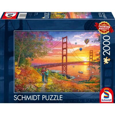 Schmidt - Procházka k mostu Golden Gate - Puzzle - 2000 Dílů Schmidt - Procházka k mostu Golden Gate - Puzzle - 2000 Dílů