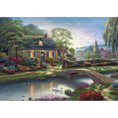 Schmidt Spiele 59775 Puzzle - Stoney Creek Cottage - 1000 Delar Schmidt Spiele 59775 Puzzle - Stoney Creek Cottage - 1000 Delar