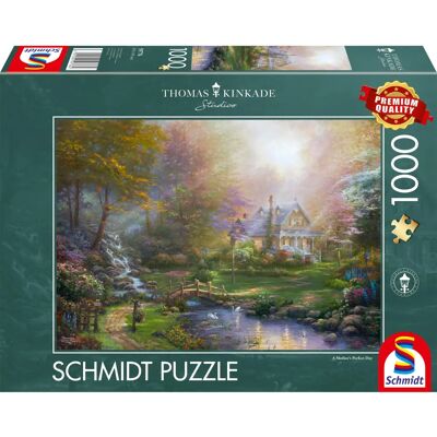 Schmidt Kinkade Mother’s Perfect Day 1000 Puzzle - Jigsaw Schmidt Kinkade Mother’s Perfect Day 1000 Puzzle - Jigsaw