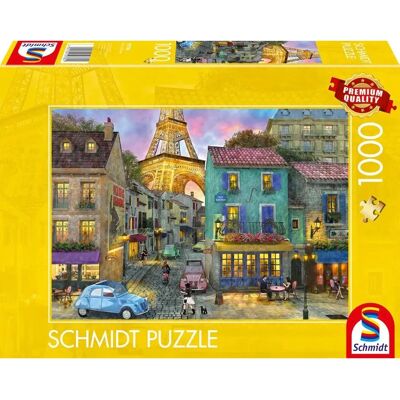 Schmidt - Straat in Parijs 1000 Stuks Puzzel Schmidt - Straat in Parijs 1000 Stuks Puzzel