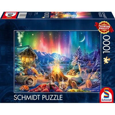 Schmidt Spiele Schmidt Campfire Romance unter Sternenhimmel 1000-teilige Puzzle - Puzzle Schmidt Spiele Schmidt Campfire Romance unter Sternenhimmel 1000-teilige Puzzle - Puzzle