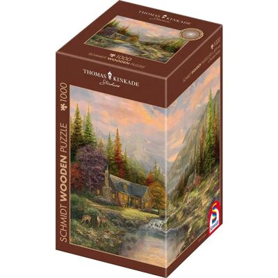 Puzzle Schmidt Spiele 59799 - Paysage de montagne avec ruisseau 1000 pièces Puzzle Schmidt Spiele 59799 - Paysage de montagne avec ruisseau 1000 pièces
