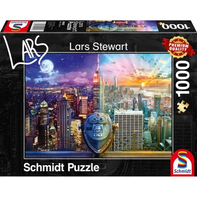 Lars Stewart New York Night & Day - Puzzle da 1000 pezzi Lars Stewart New York Night & Day - Puzzle da 1000 pezzi